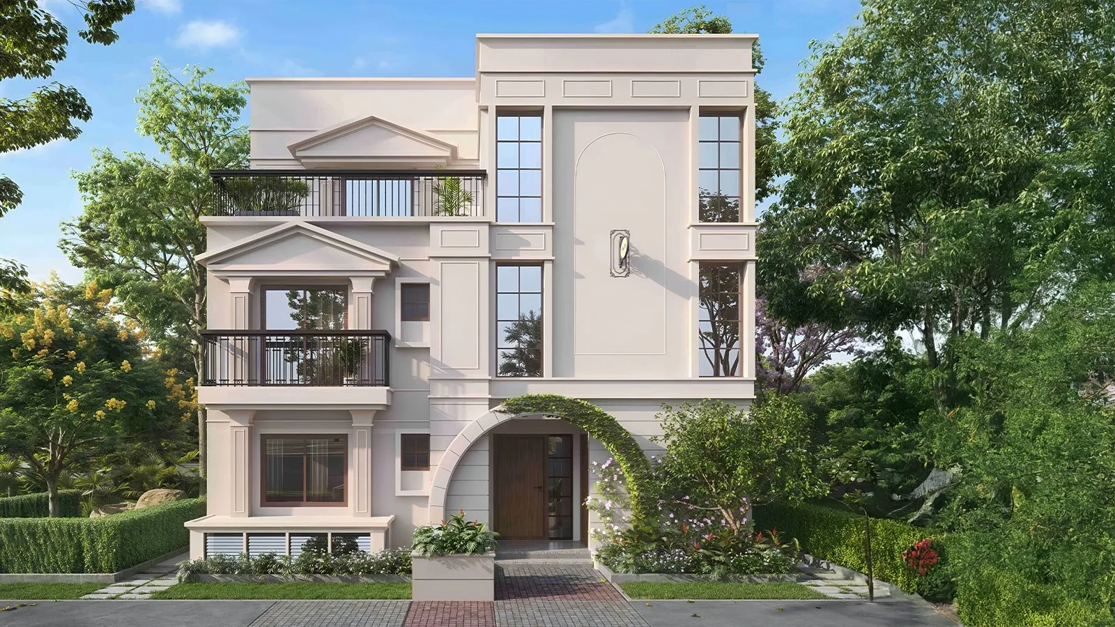 NVT-OIKOS-Villa-in-Whitefield-Bangalore-villa-Front-View